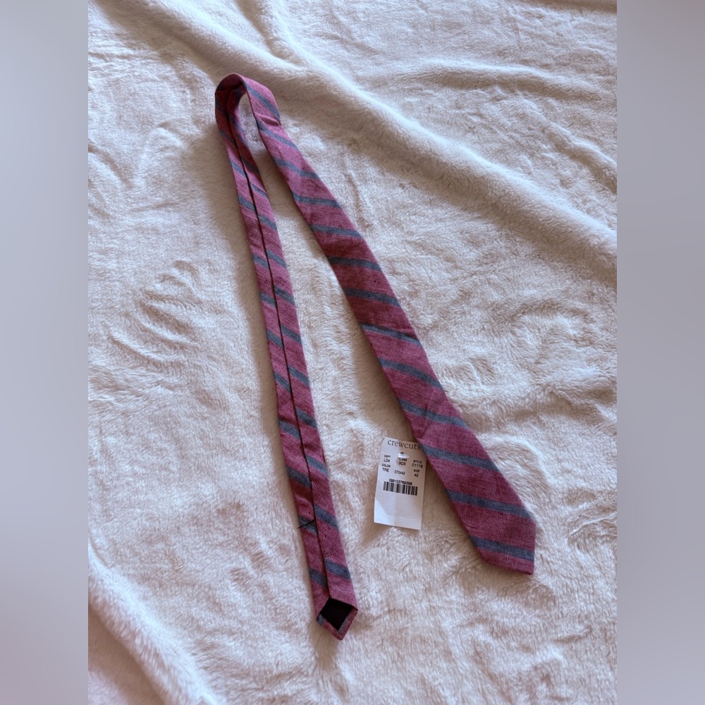 NWT kids crewcuts tie red and blue